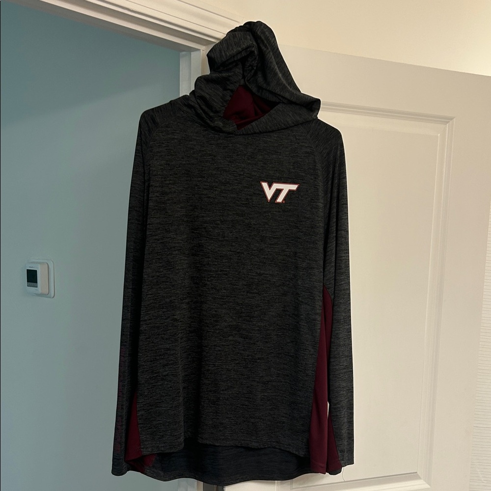 Colosseum Black and Maroon Long Sleeve Tee